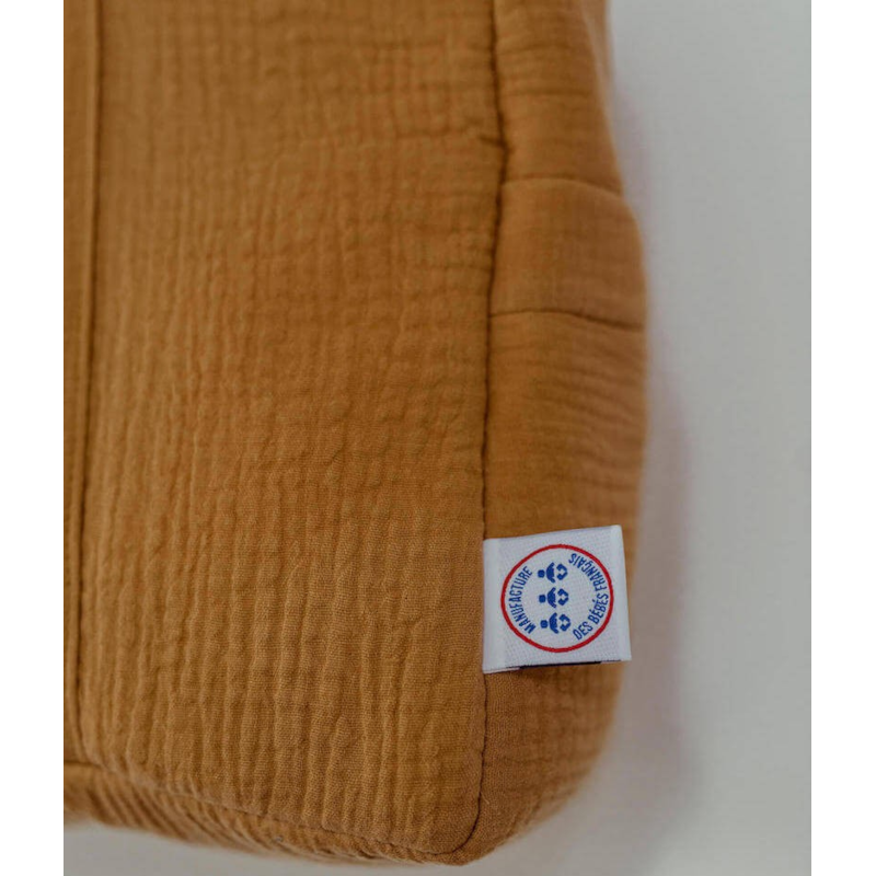 Sac à langer double gaze camel (Manufacture des bébés français) - Image 3