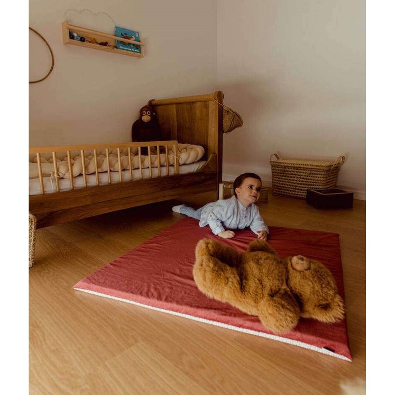 Manufacture des bébés français - Tapis de motricité carré tomette