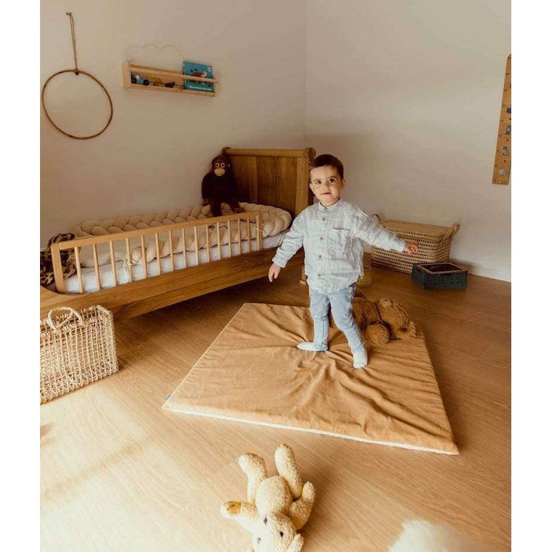 Manufacture des bébés français - Tapis de motricité carré camel