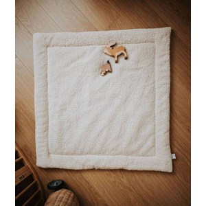 Tapis de jeux moumoute écru
