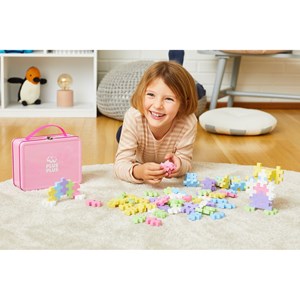 Valisette 70 pièces pastel plus plus big