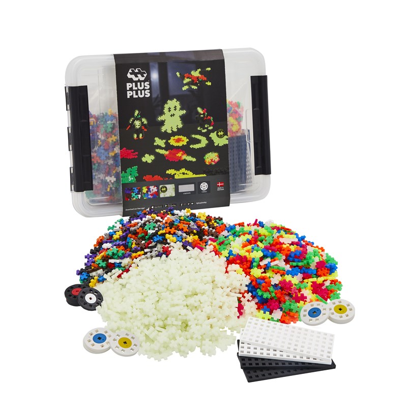 Plus Plus - Coffre phosphorescent 2000 pcs plus plus