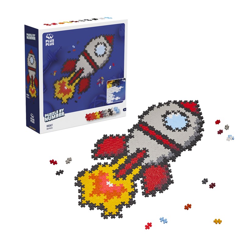 Puzzle fusée 500 pcs plus plus