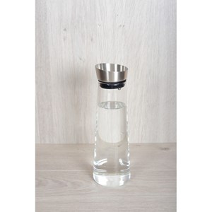 Pichet en verre bouchon métal 1.2l