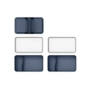 Lunchbox avec poignées - bleu marine