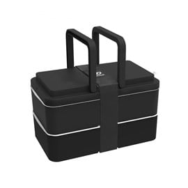 Lunchbox avec poignées - noir