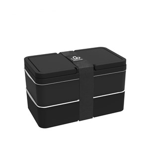 Lunchbox avec poignées - noir