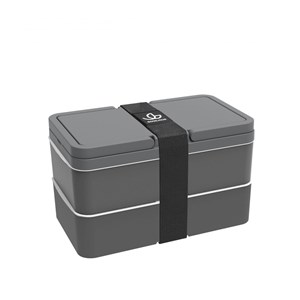 Lunchbox avec poignées - gris