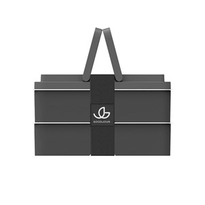 Lunchbox avec poignées - gris