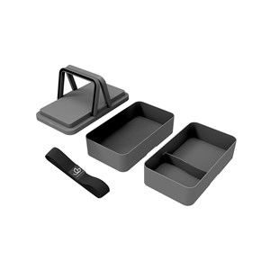 Lunchbox avec poignées - gris