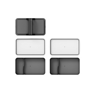 Lunchbox avec poignées - gris