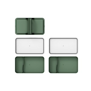 Lunchbox avec poignées - vert