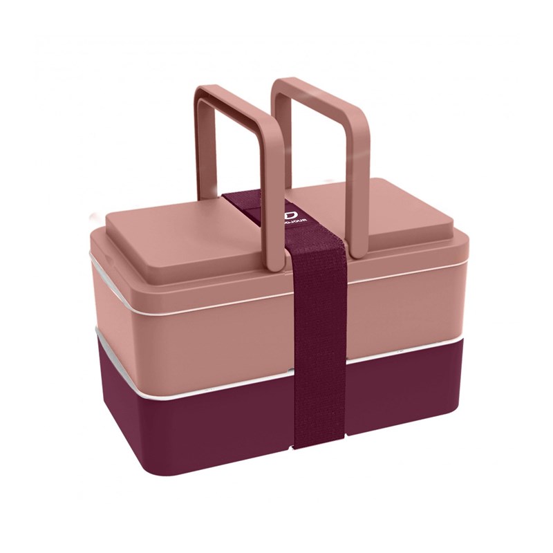 Lunchbox avec poignées - rose