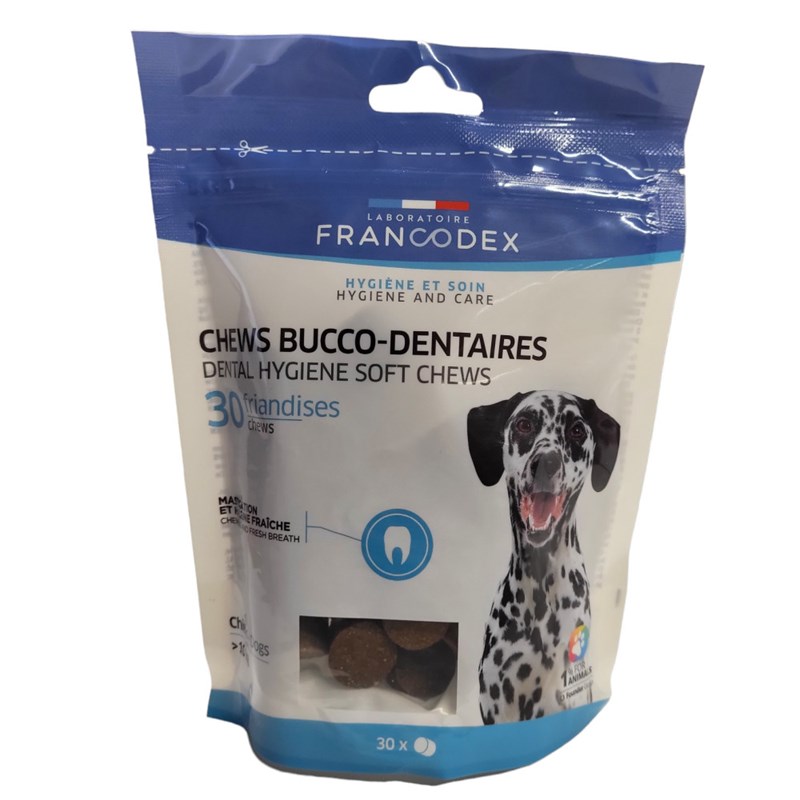 Francodex - Chews bucco-dentaires 30 friandises pou