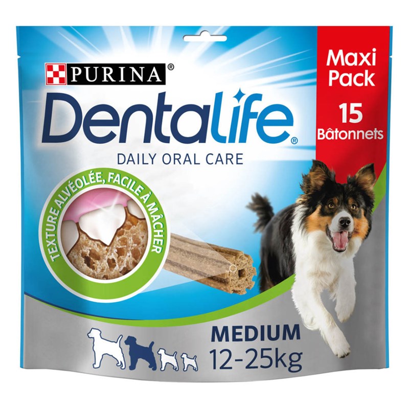 Purina - 15 bâtonnets à mâcher pour moyen chien