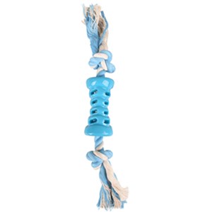 Jouet tube + corde bleu 35 cm lindo en