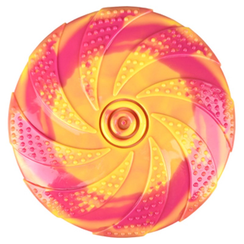 Flamingo - Frisbee zaza, tpr, ø18 cm, jaune et ro