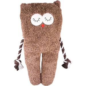 Peluche xl hibou bonny brun longueur 65