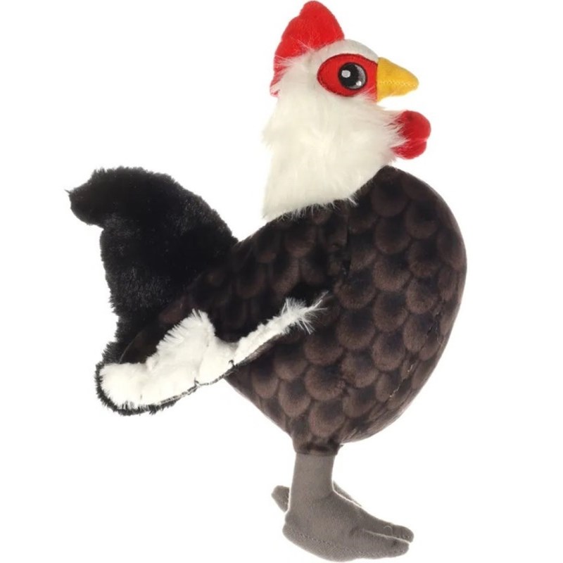 Flamingo - Peluche coq paloma brun 28 cm, pour chi