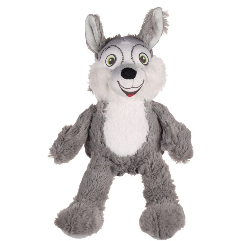Flamingo - Jouet renard gris 32 cm pour chien