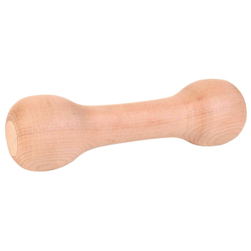 Trixie - Haltère de traction en bois ronde 250 g