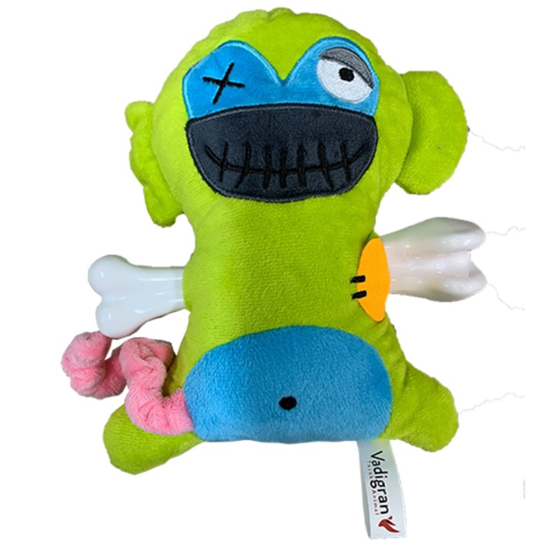 Vadigran - Peluche scary singe avec os 17.5 cm jou