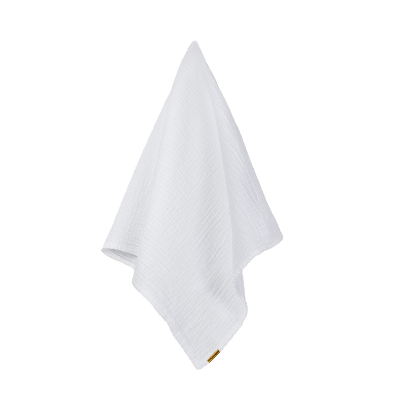 Les Pensionnaires - Torchon en double gaze de coton blanc