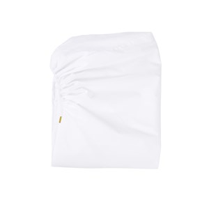Drap housse coton bio blanc uni 140x200