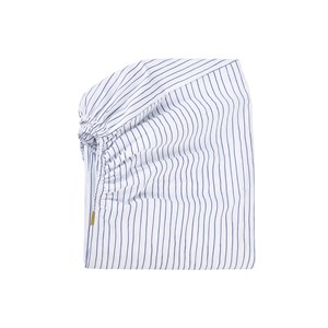 Drap housse coton bio à rayures 140x20