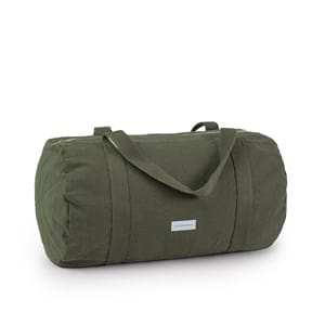 Sac bowling en toile de coton bio vert