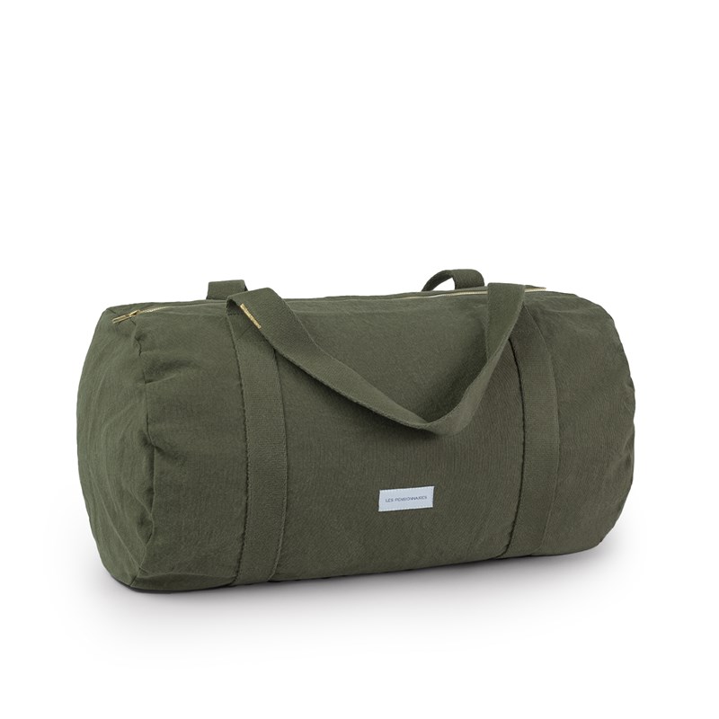 Les Pensionnaires - Sac bowling en toile de coton bio vert