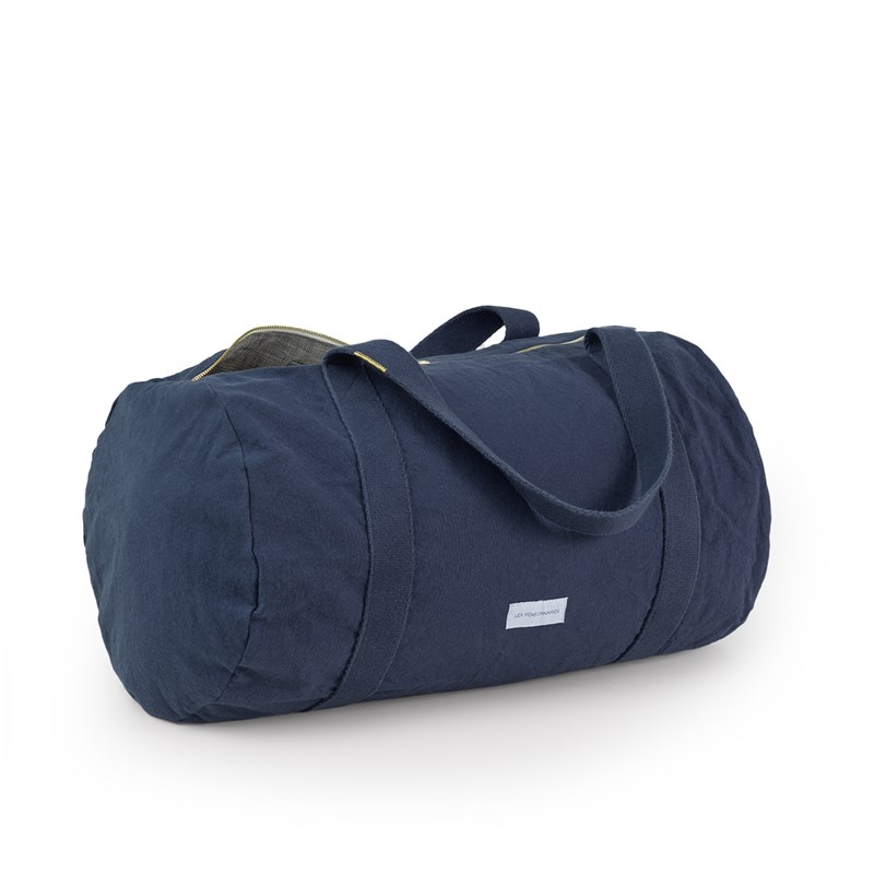 Les Pensionnaires - Sac bowling en toile de coton bio bleu