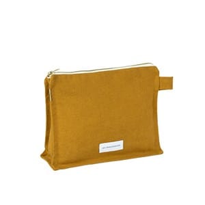 Trousse de toilette coton bio jaune