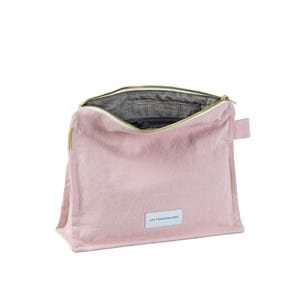 Trousse de toilette coton bio rose