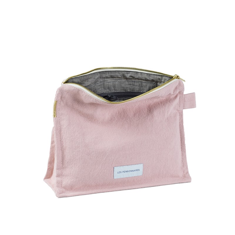 Les Pensionnaires - Trousse de toilette coton bio rose