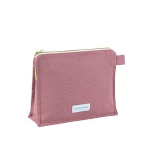 Trousse de toilette coton bio rose