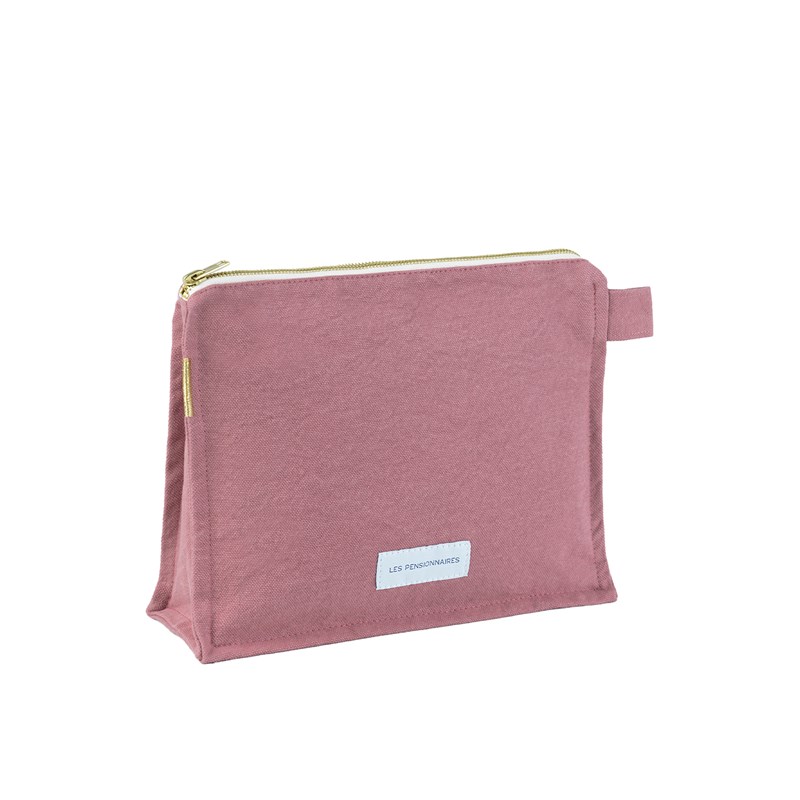 Les Pensionnaires - Trousse de toilette coton bio rose