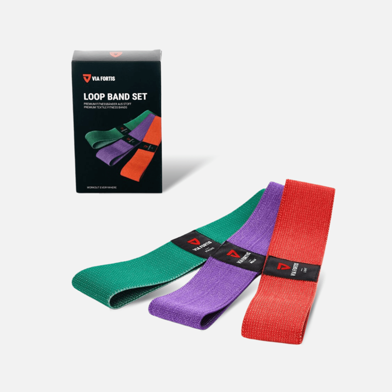 Via Fortis - Pack de 3 bandes de fitness en tissu