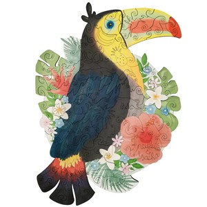 Paulette et sacha puzzle en bois toucan