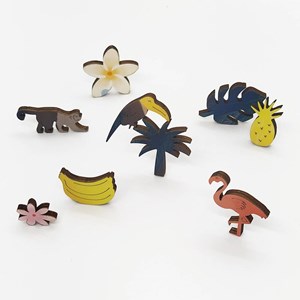 Paulette et sacha puzzle en bois toucan