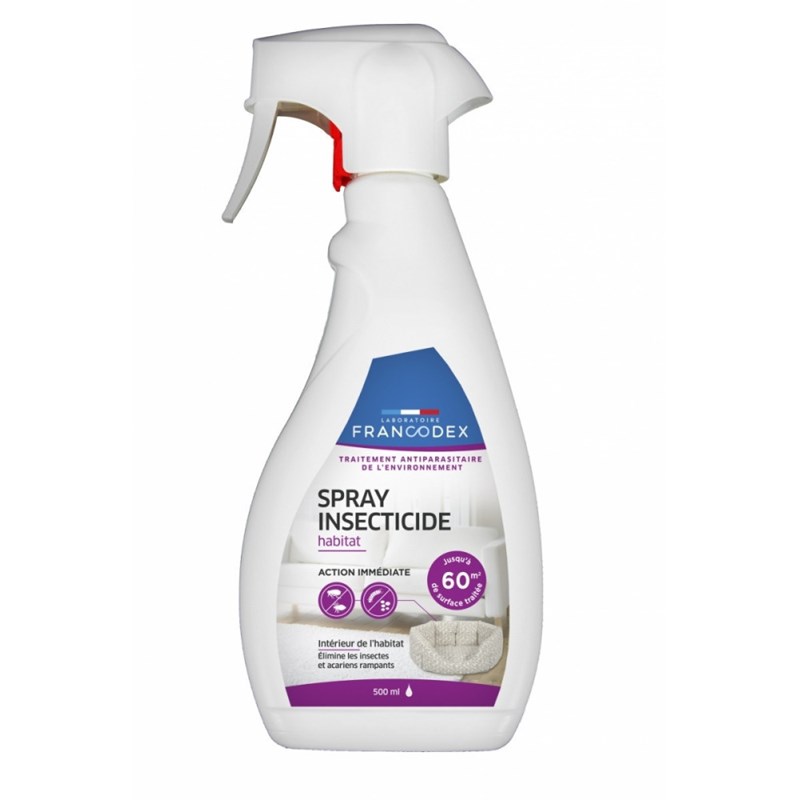 Francodex - Spray insecticide habitat flacon 500 ml