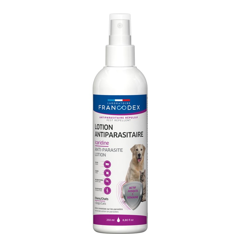 Francodex - Lotion antiparasitaire icaridine 250 ml