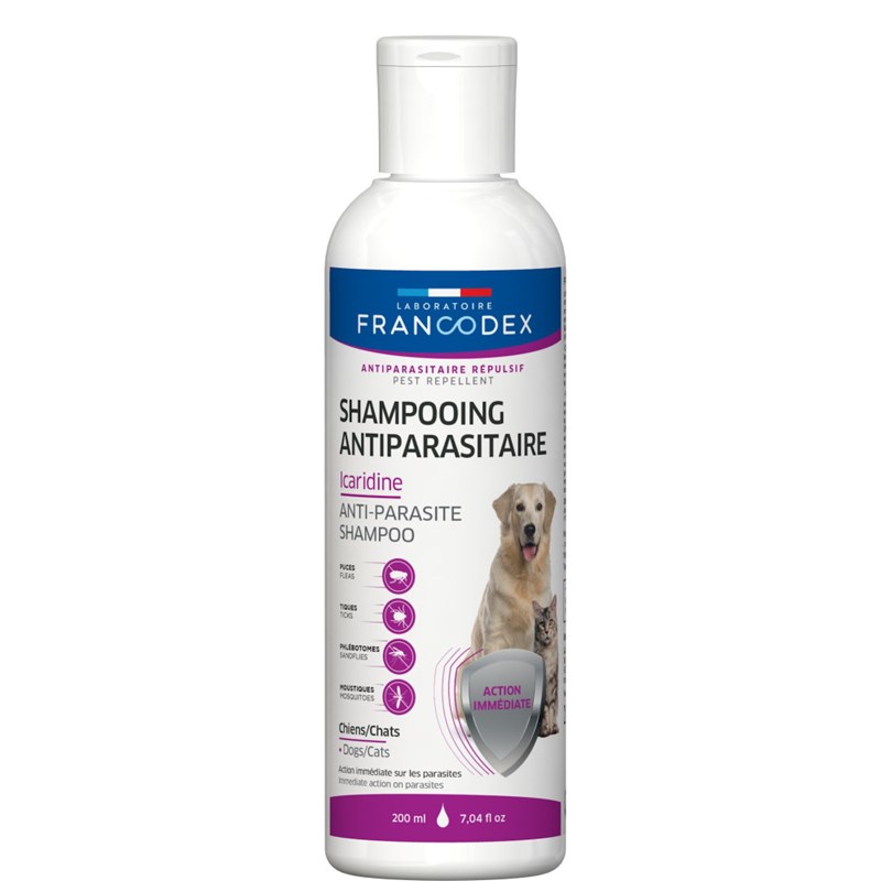 Francodex - Shampooing antiparasitaire icaridine 20