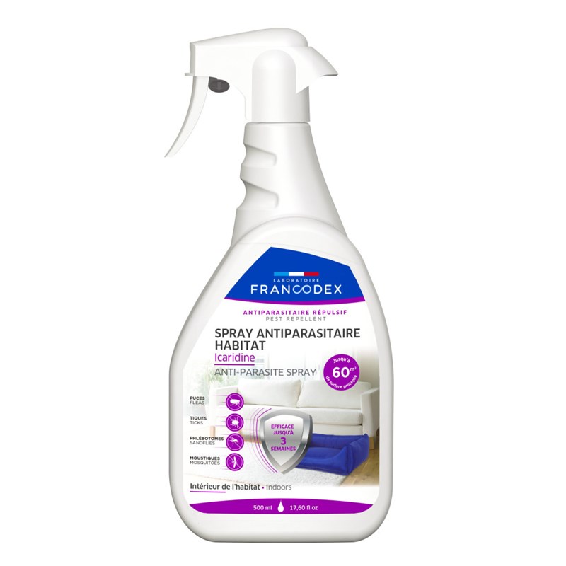 Francodex - Spray antiparasitaire habitat icaridine