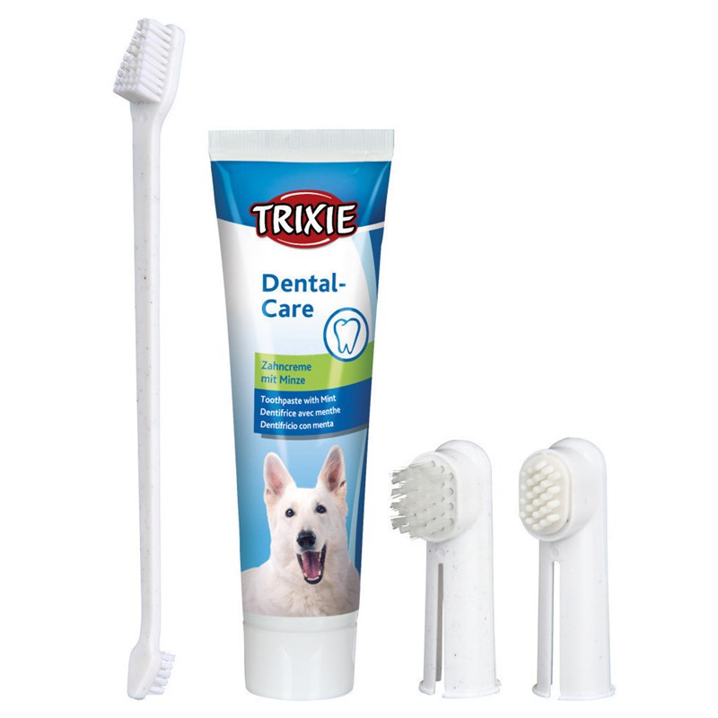 Trixie - Set hygiène dentaire 100 g, pour chien