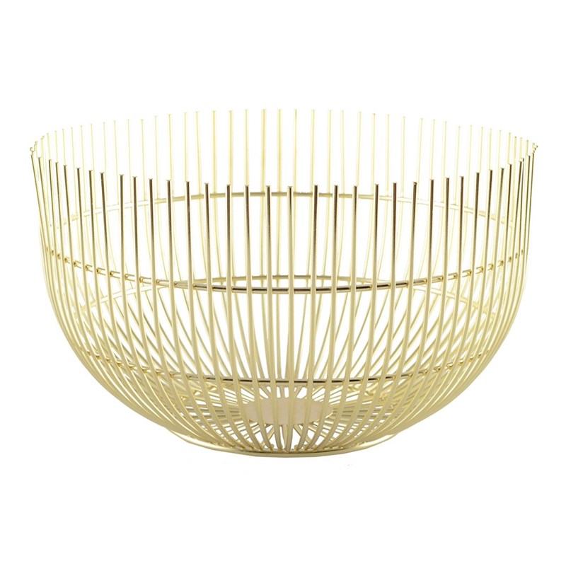 Corbeille à pain dorée grand modèle