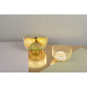 Corbeille à pain dorée grand modèle