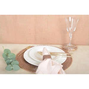 Dessous de verre perle pêche - lot de 6