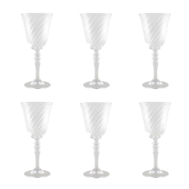 Verres à vin h20cm - lot de 6