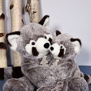 Peluche panda marron sweety mousse 25 cm